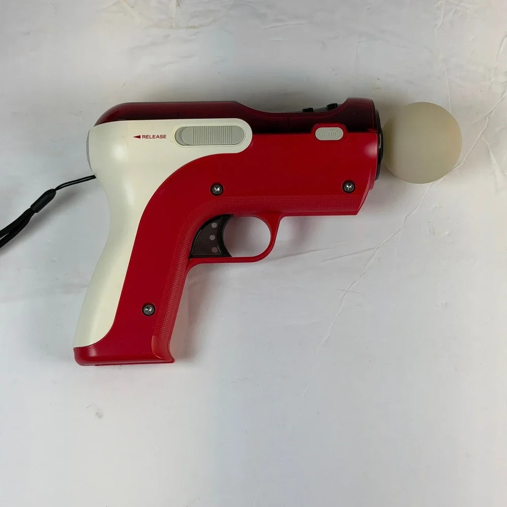 Sony PlayStation Move Shooting Attachment Red White & PS Eye Camera Bundle PS3